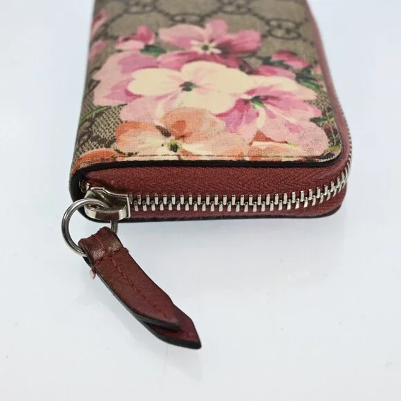 Auth Gucci Blooms Pvc Leather Coin Case #198825G23B